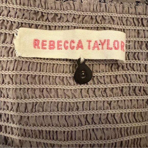 REBECCA TAYLOR Silk Snake Print Strapless Mini Dress Size 6 - Picture 7 of 8